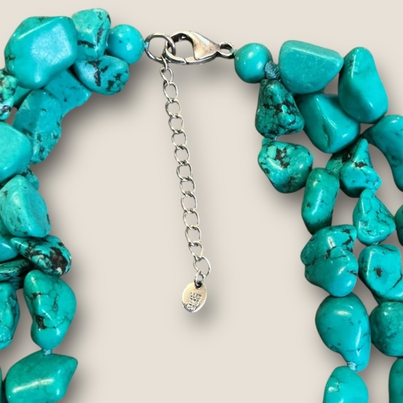 Lucas Lameth 925 Sterling Multi Strand Howlite Necklace - Picture 5 of 5
